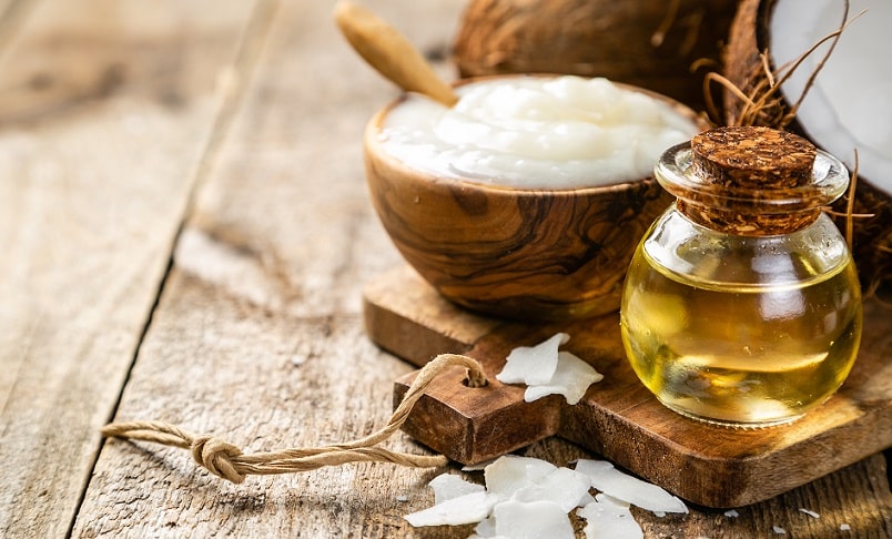 coconut oil and skin
