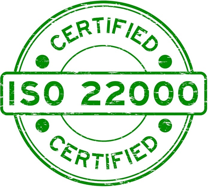 ISO 22000 certified